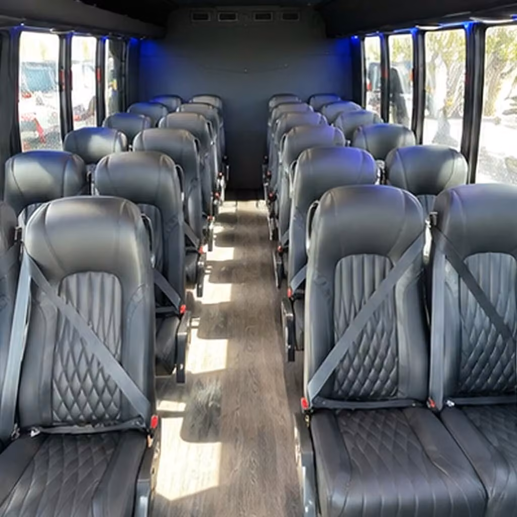 30 passenger minibus interior